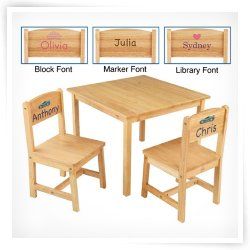 KidKraft Personalized Aspen Table & 2 Chair Set
