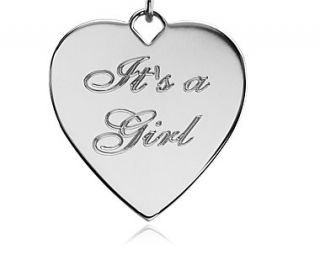 Its A Girl Charm in Sterling Silver  Blue Nile
