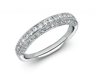 Heirloom Pavé Diamond Ring in Platinum  Blue Nile