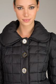 Juicy Couture Quilted Long Black Puffer Coat for women  