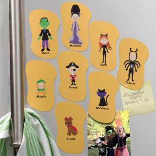 10948   Halloween Character Collection Personalized Magnets 