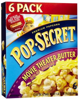 Pop Secret Movie Theater Popcorn w/Butter, 6 ct   