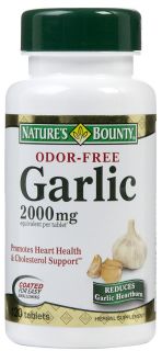 Natures Bounty Odorless Garlic 2,000 mg Tabs   