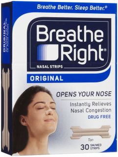 Breathe Right Nasal Strips, Small /Medium   