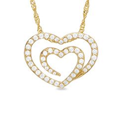 The Shared Heart® 1/2 CT. T.W. Diamond Pendant in 14K Gold   Zales
