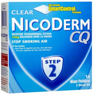 Nicoderm Stop Smoking Clear Nicotine Patch, Step 2   