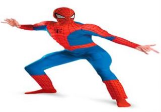 Plus Size Spider   Man Deluxe Muscle Adult Plus Costume image