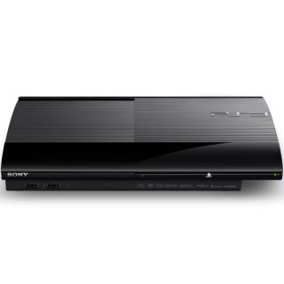 PS3 New Sony Playstation 3 Slim Console (500 GB)   Black Games 