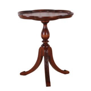 Carved Scalloped Round Table at Brookstone—Buy Now
