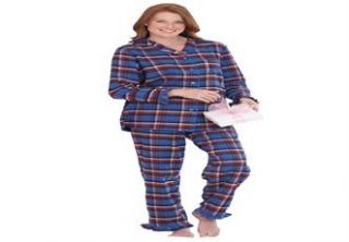 Plus Size Soft flannel pj set by Dreams & Co®  Plus Size Pajamas 