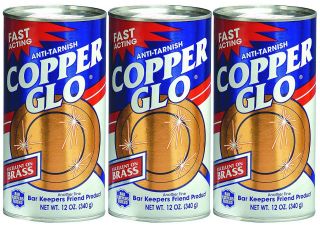 Copper Glo Tarnish Remover Powder, 12 oz 3 pack   