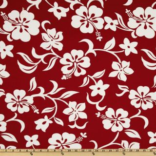 Hoffman Tropical Collection Large Hibiscus White/Red   Discount 