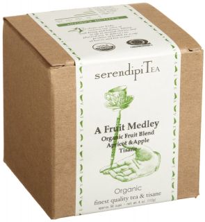 SerendipiTea A Fruit Medley, Organic Fruit Blend Tisane, 4 Ounce Boxes 