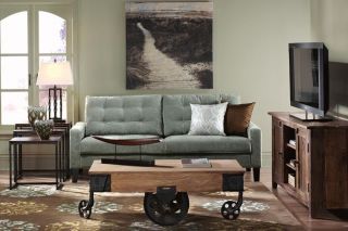 Roberts Tufted Sofa   Sofas   Living Room Furniture   Furniture 