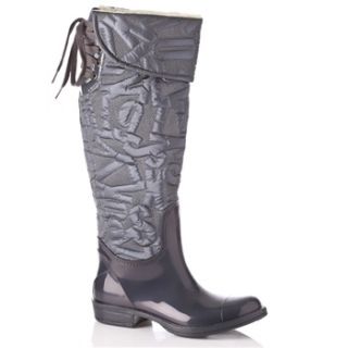 Miss Sixty Grey Hilarie Padded Wellington Boots