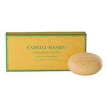 Caswell Massey Luxury Natural Bath Soap   3 Bath Bars, Lemon Verbena