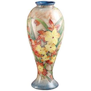 Dale Tiffany Springtime Tall Hand Painted Porcelain Vase  LampsPlus 
