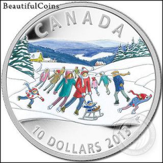 2013 Canada WINTER SCENE 99.99% Silver Proof Commemorative $10 Coin