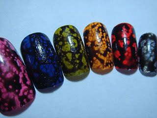   BLACK SPOTTED HANDPAINTED FULL FALSE NAILS ANY COLOUR CHRISTMAS GIFT