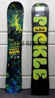 New 2013 Gnu Park Pickle Snowboard Available Sizes 147, 150, 153, 156 