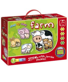 ELC Step by Step Farm Jigsaw Puzzles   childrens puzzles   Mothercare