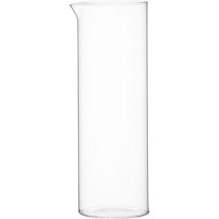 beaker glass pitcher in serving pieces  CB2