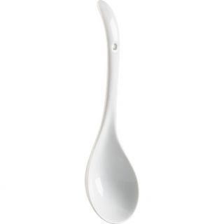 porcelain serve spoon in serving pieces  CB2