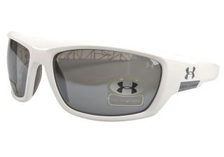 Under Armour UA Prevail Shiny White Gray  Under Armour Sunglasses 