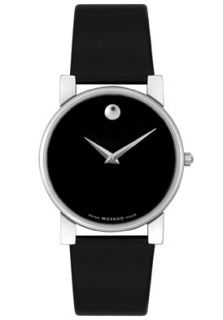 Movado 0604230 Watches,Mens Moderna Black Leather and Dial, Mens 