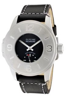 Glycine 3843 19 LB7 Watches,Mens Steel Incursore Half Hunter Black 