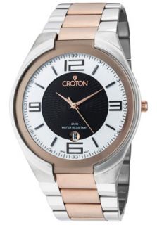 Croton CN307301TTRG Watches,Mens Stainless Steel Bracelet Two Tone 