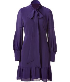 Valentino R.E.D. Purple Silk Dress  Damen > Kleider  STYLEBOP 