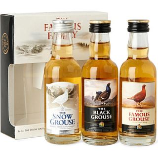 FAMOUS GROUSE The Famous Grouse Family blended whisky gift set 3 x 