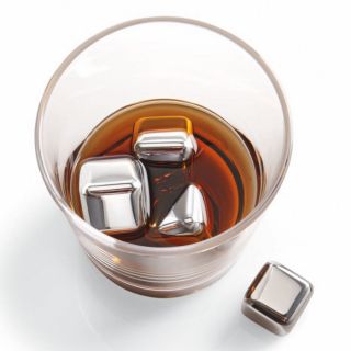 ICE Cubes™Stainless Steel Drink Chillers   Set of 6