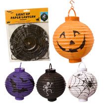 Bulk Halloween Battery Operated Paper Lanterns, 7¾ at DollarTree