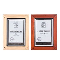 Home Floral Supplies & Decor Frames Natural Wood Photo Frames, 4x6