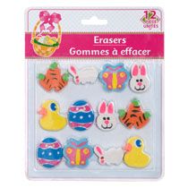 Bulk Easter Erasers, 12 ct. packs at DollarTree