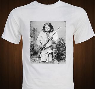 Geronimo Chiricahua Apache Native American Gun T shirt