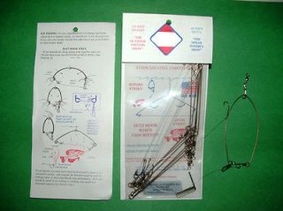 Pack Of Spring Hooks Spring Loaded Trap Catch Fish & Game Survival 