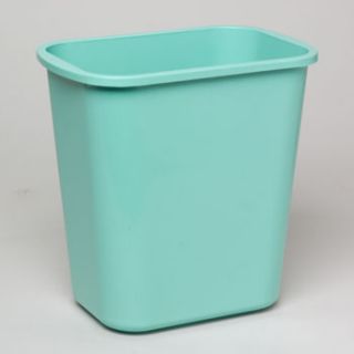 Rectangular Plastic Wastebasket 8.5 Qt., 6 Assorted Colors. Dimensions 