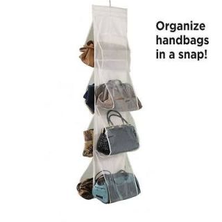 Hanging Pocket Handbag Organizer Women Accessories Storage Closet 