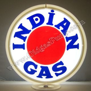 INDIAN GASOLINE RED DOT GAS PUMP GLOBE FREE SHIPPING G 217