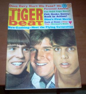 Tiger Beat Magazine 1968 Beatles Monkees Dark Shadows Herman 