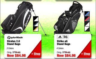 Up to  OGIO, adidas and TaylorMade Golf Bags, $84.98 While They 