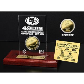 Highland Mint San Francisco 49ers Super Bowl Champions Etched Acrylic 