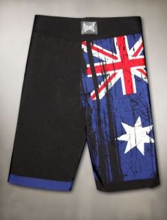 TapouT Mens Australia Flag Board Shorts NEW 28 MMA FIGHT TRAINING