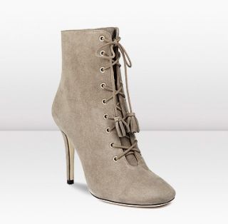 Jimmy Choo  Cinder  Suede Lace Up Ankle Boots  JIMMYCHOO 