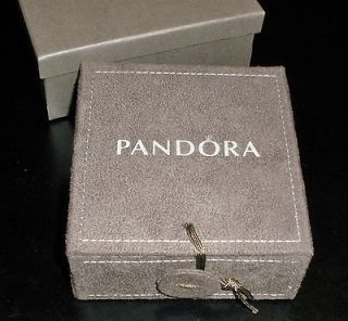 Genuine New PANDORA Taupe Suede 3 Tier Jewellery Box Travel Organiser