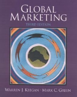 Global Marketing by Warren J. Keegan and Mark C. Green 2004, Paperback 