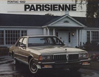 1982 Pontiac Parisienne Sales Brochure Book
